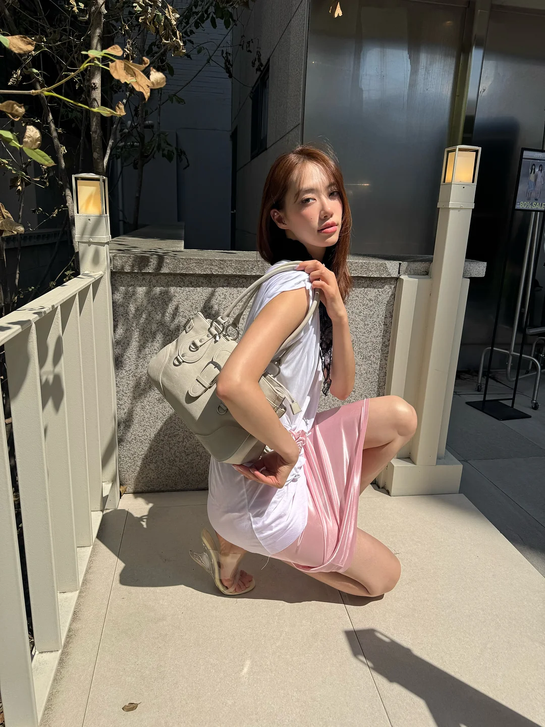 야생화 누빔 숄더백 1