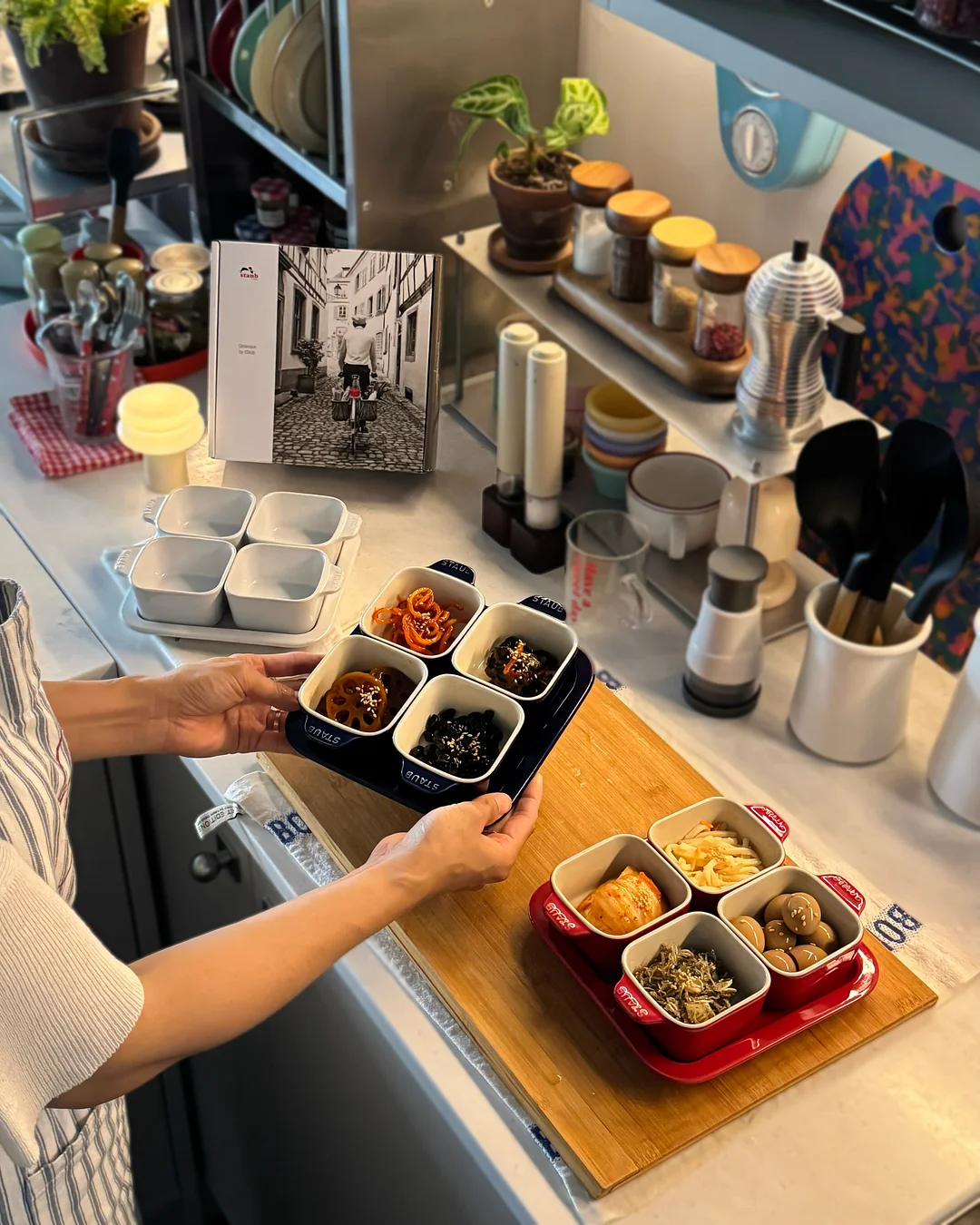 와이드 삼선 트레이닝 팬츠 3