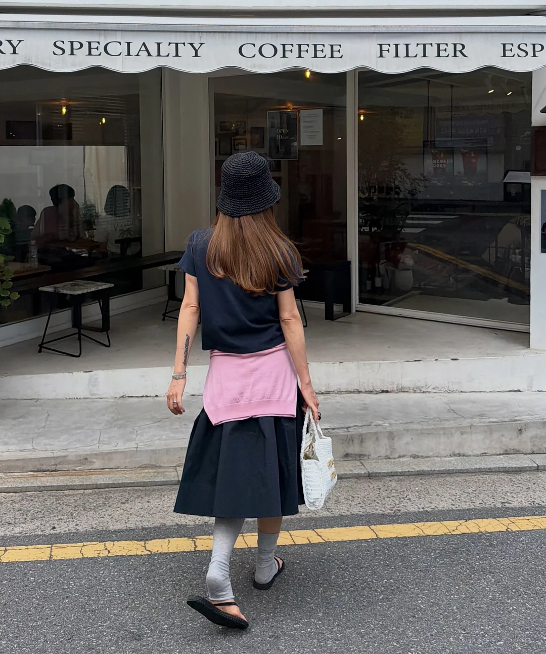 나염 비즈 레터링 티셔츠 18