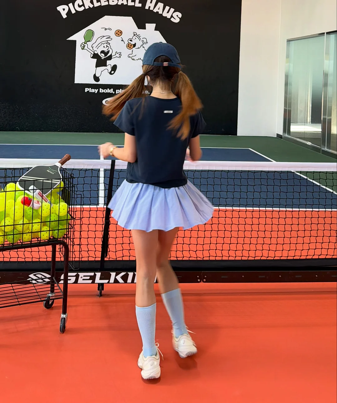 나염 비즈 레터링 티셔츠 8