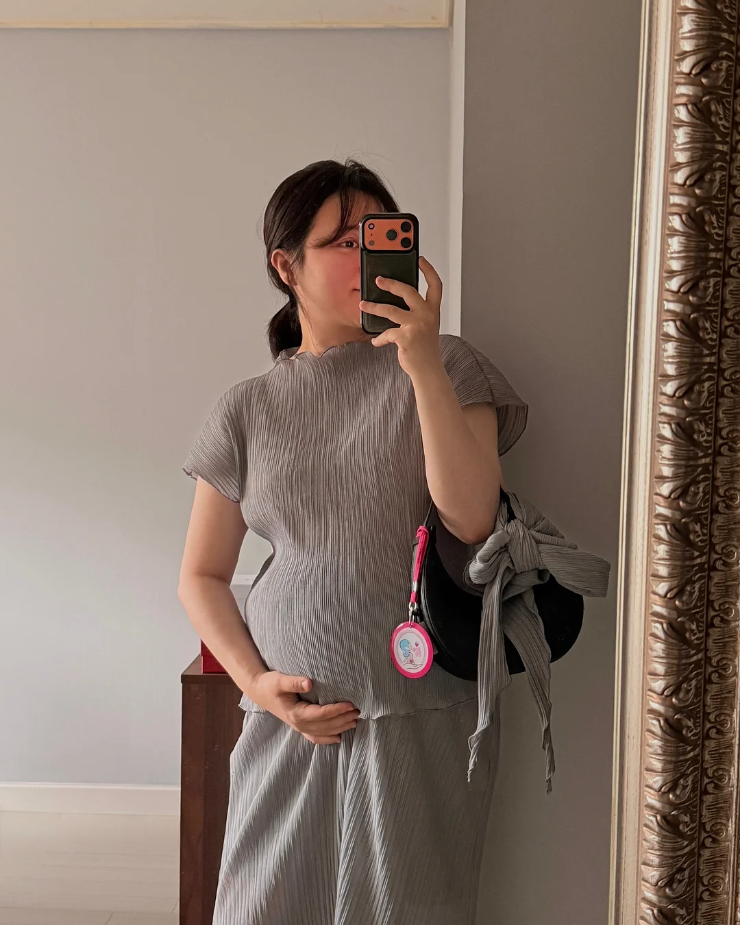 엘몽드 소가죽 체인 백팩 6