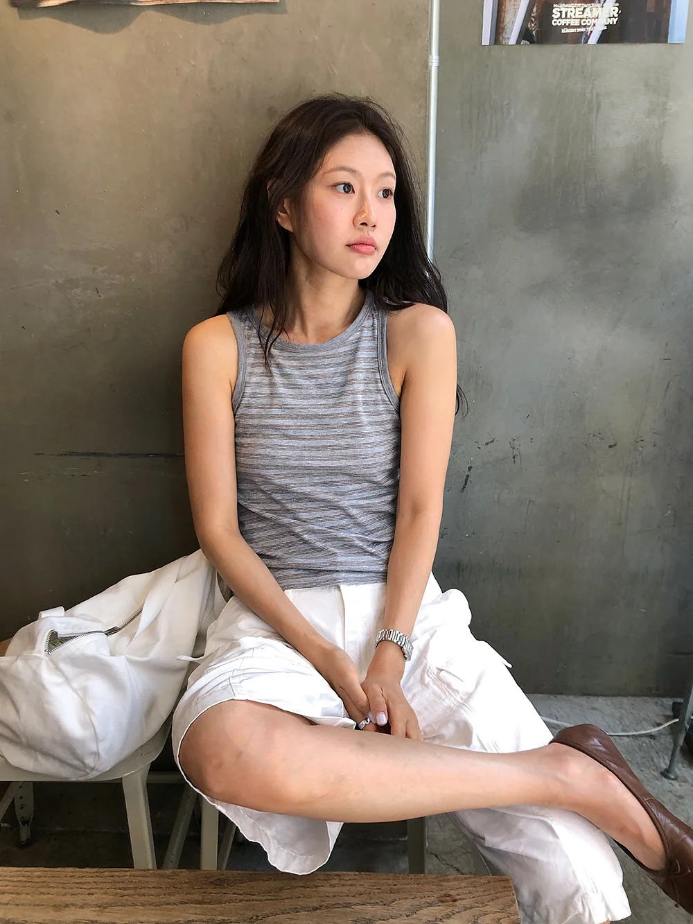 스투시 올드스쿨 그레이컬러 모션 스펠아웃로고 후드티 1