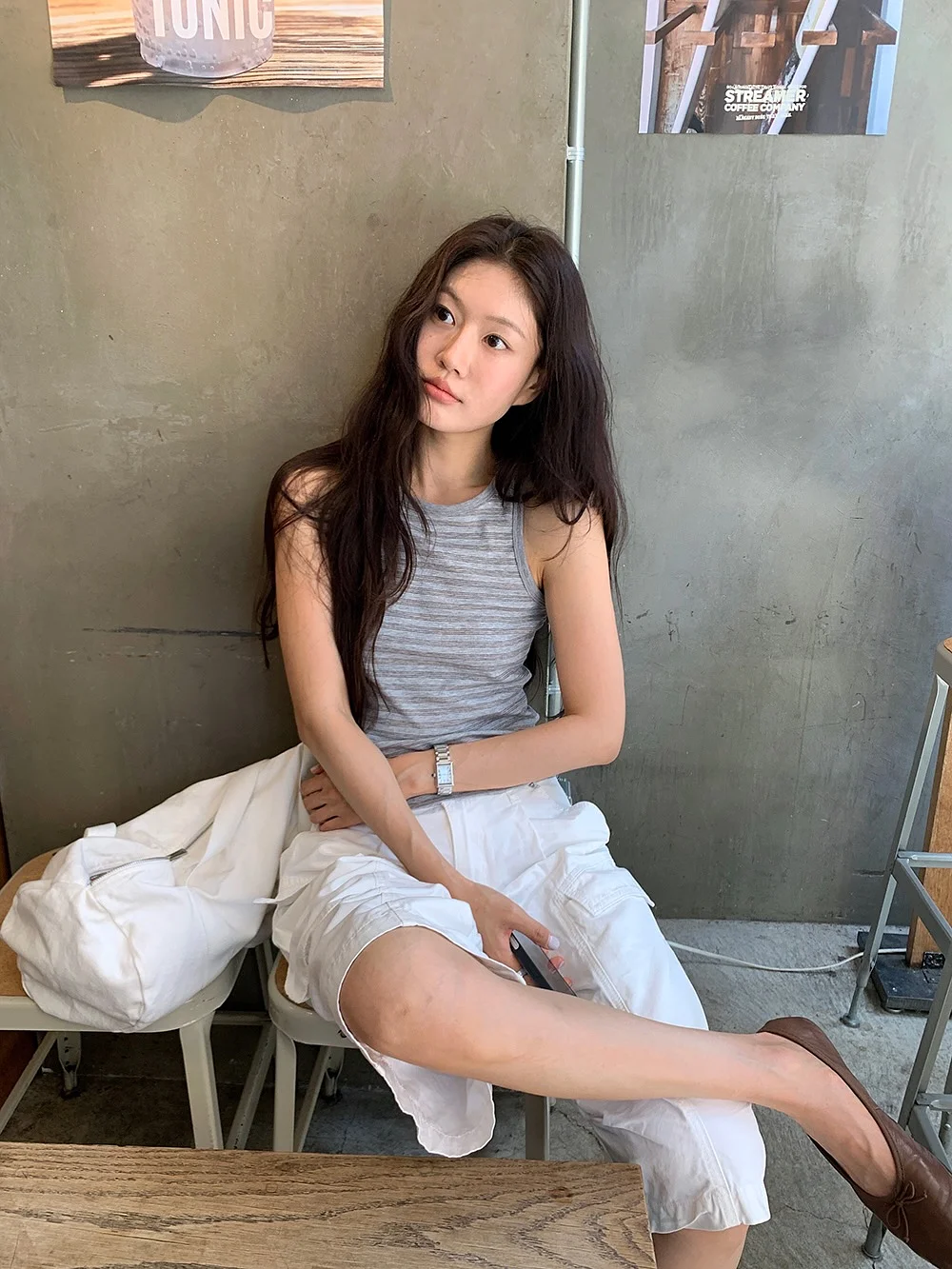 스투시 올드스쿨 그레이컬러 모션 스펠아웃로고 후드티 3