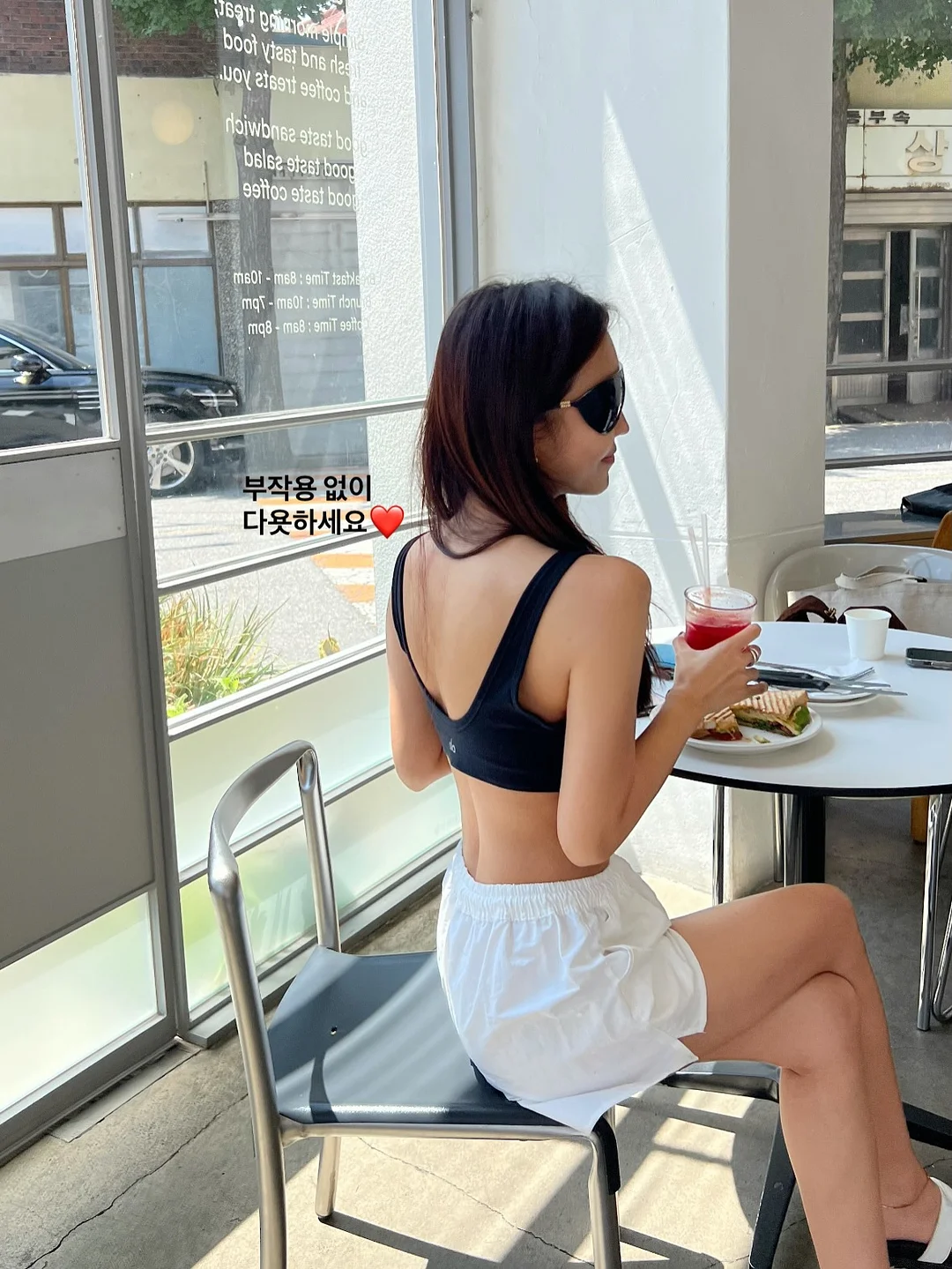 린넨 체크 셔츠 1