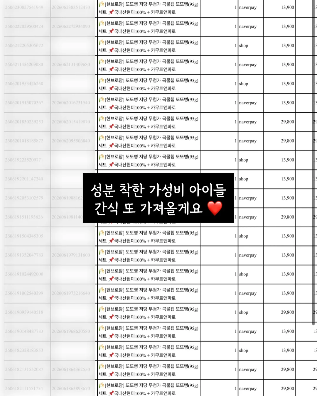 첨가물 없는 건강 간식 5