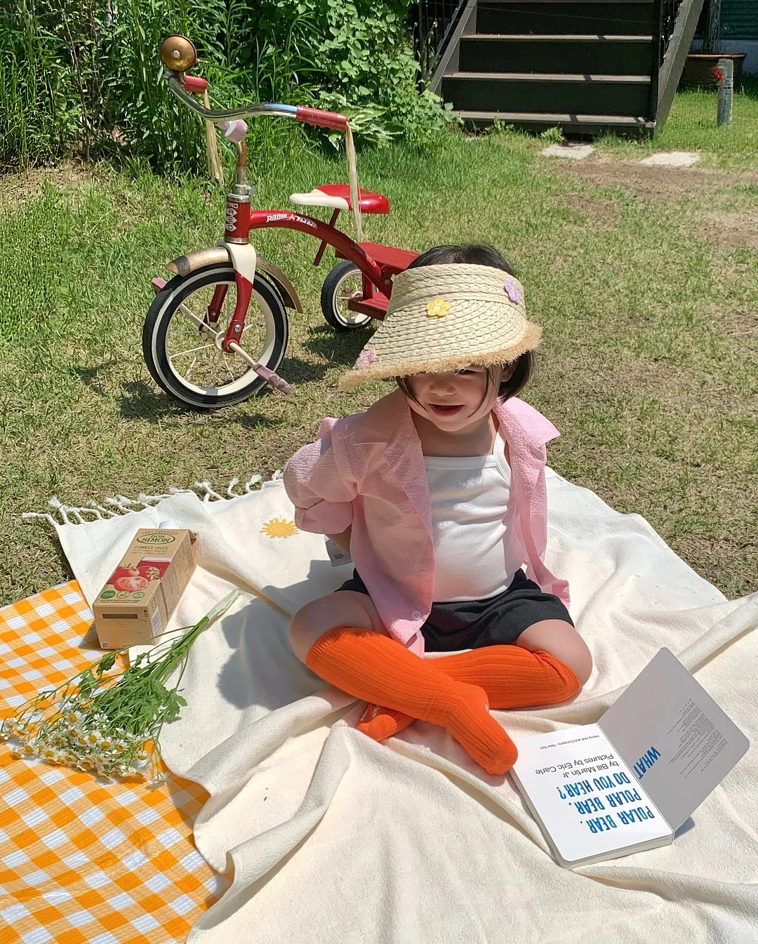 제주 패턴 손수건 5