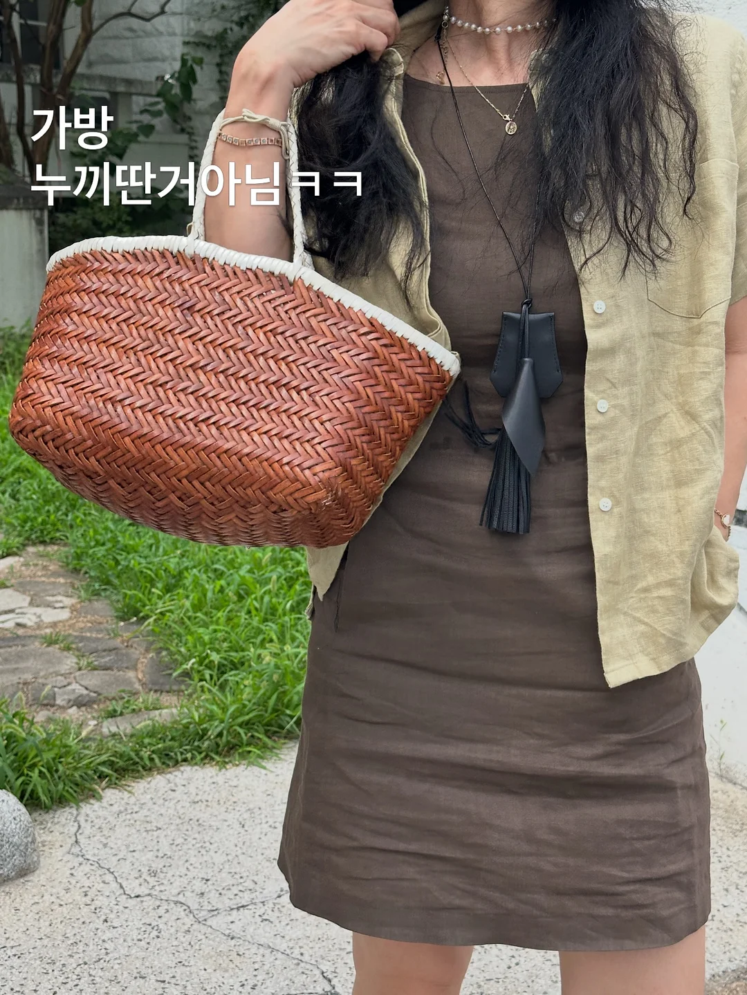 멜빵 논페이드 생지 벌룬 여름 데님 팬츠 1