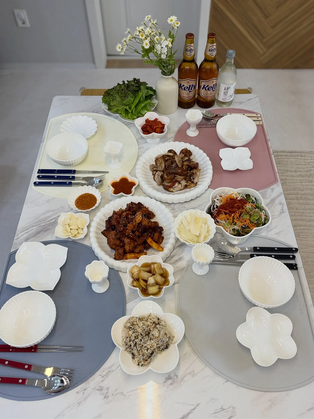 가디건 셋업 및 스커트 2