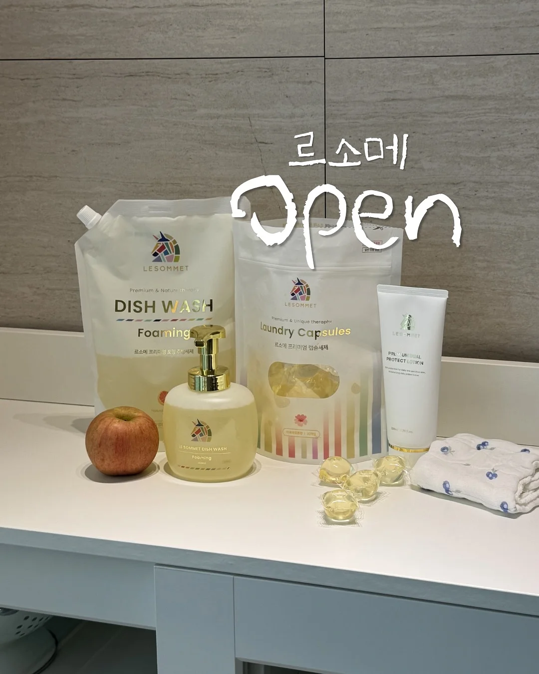유리전용티슈, 오일팡 행주, 다용도 스펀지 1