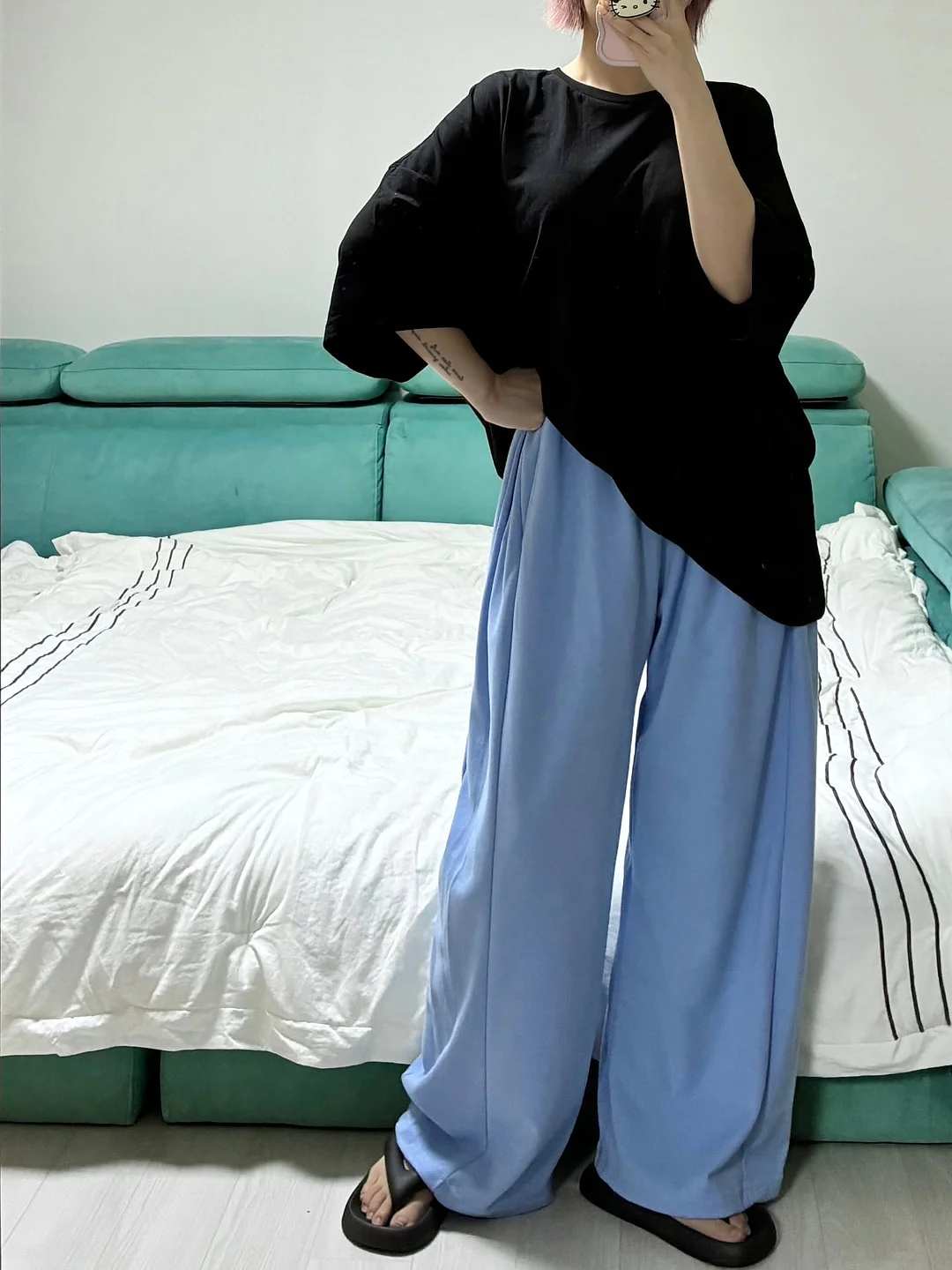 버뮤다핏 맥시한 바지 14