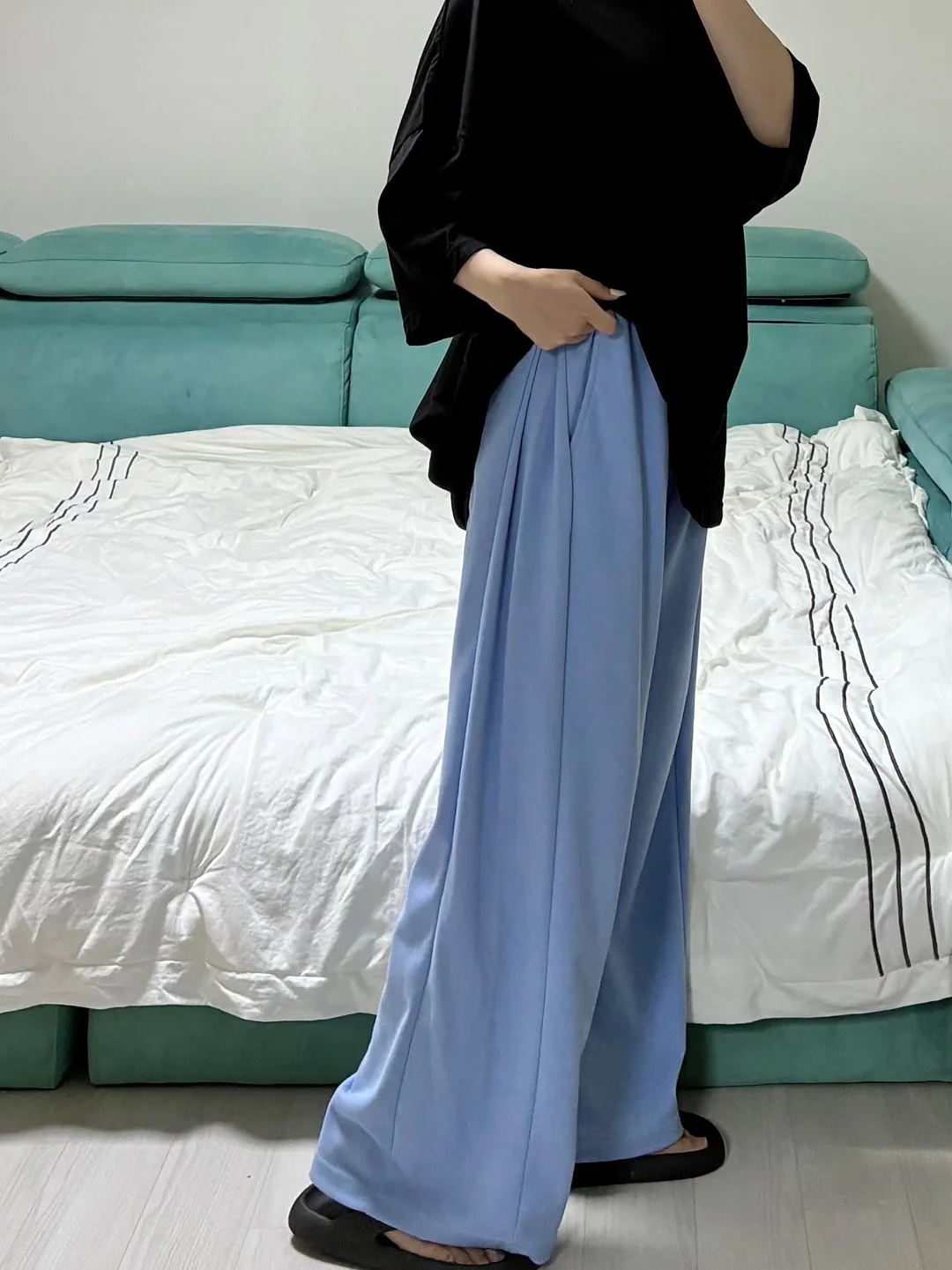 버뮤다핏 맥시한 바지 15