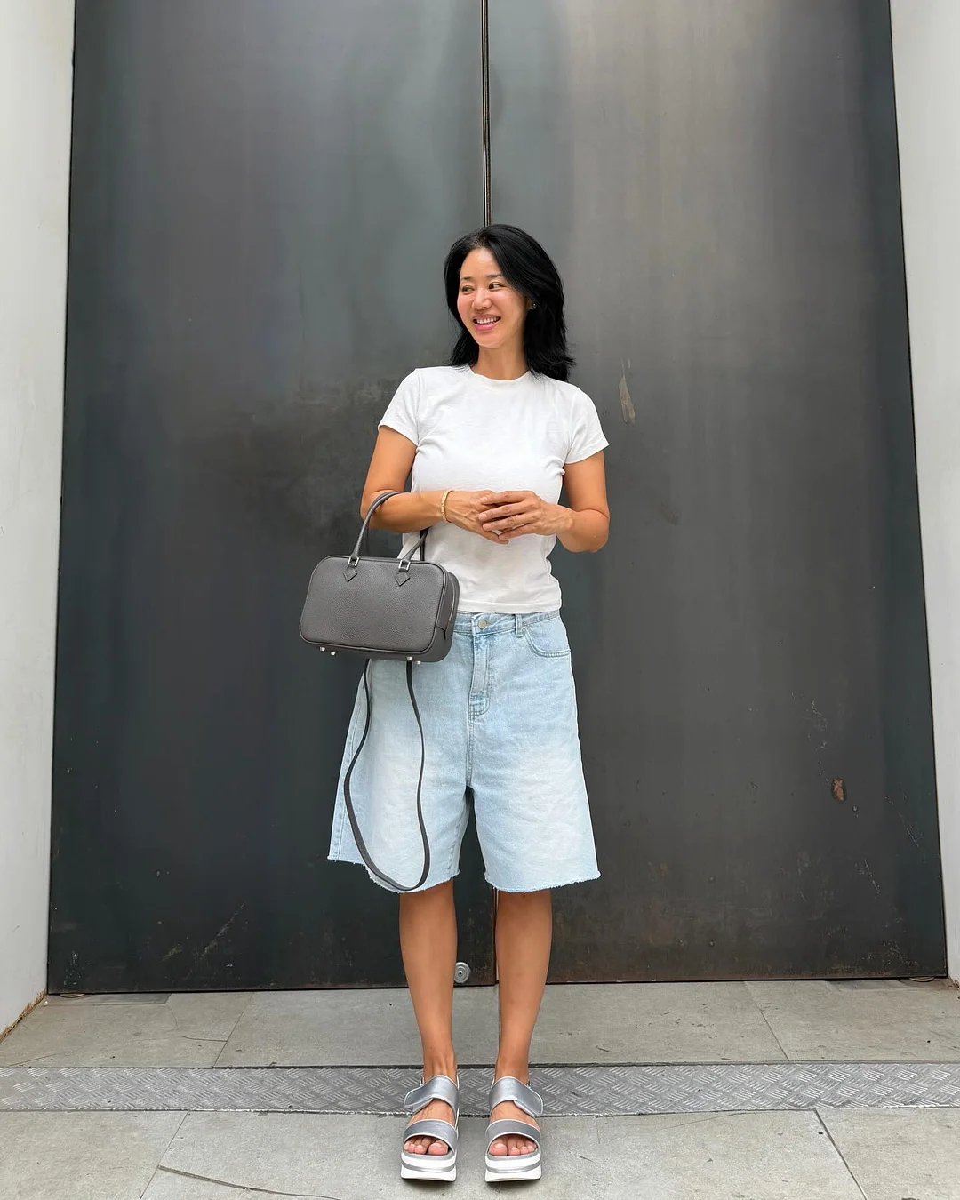 주름지 반팔 스카프 세트 1