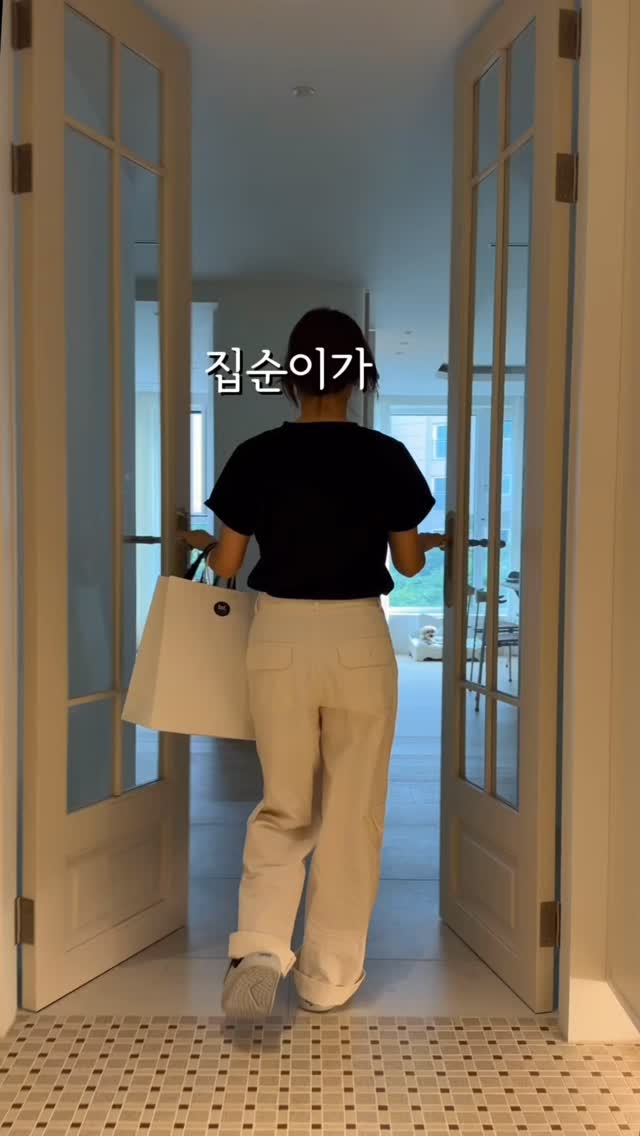 썸머 바스락 코튼 카라 루즈핏 반팔 셔츠