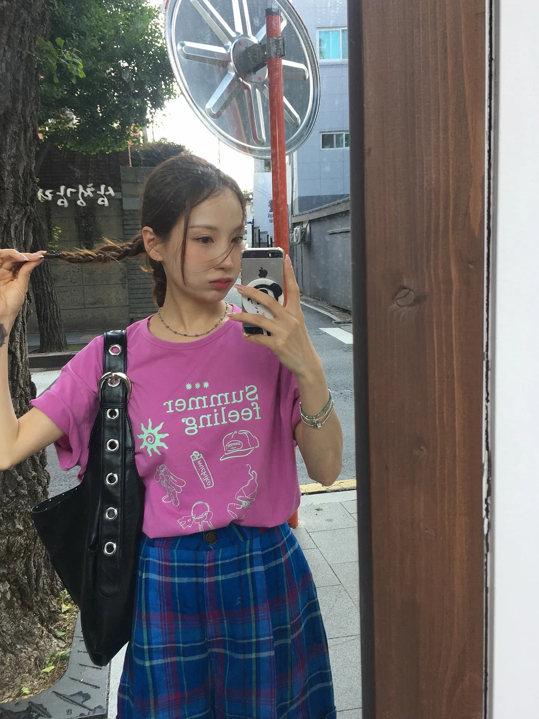 절개 와이드 데님 4