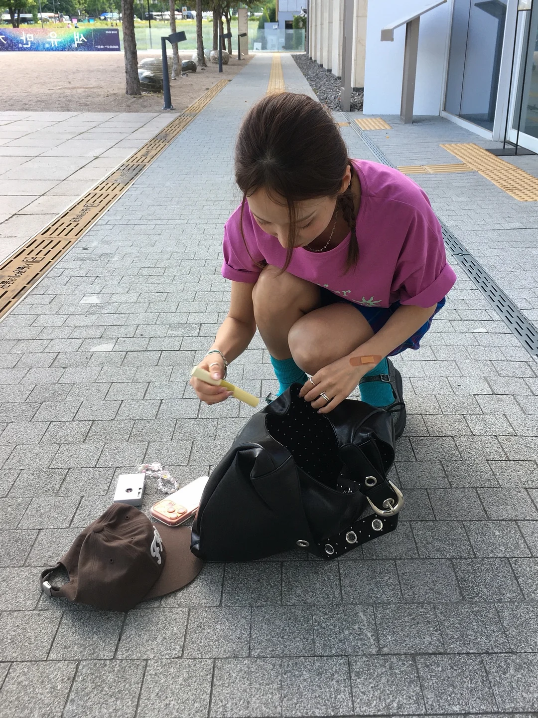 절개 와이드 데님 5