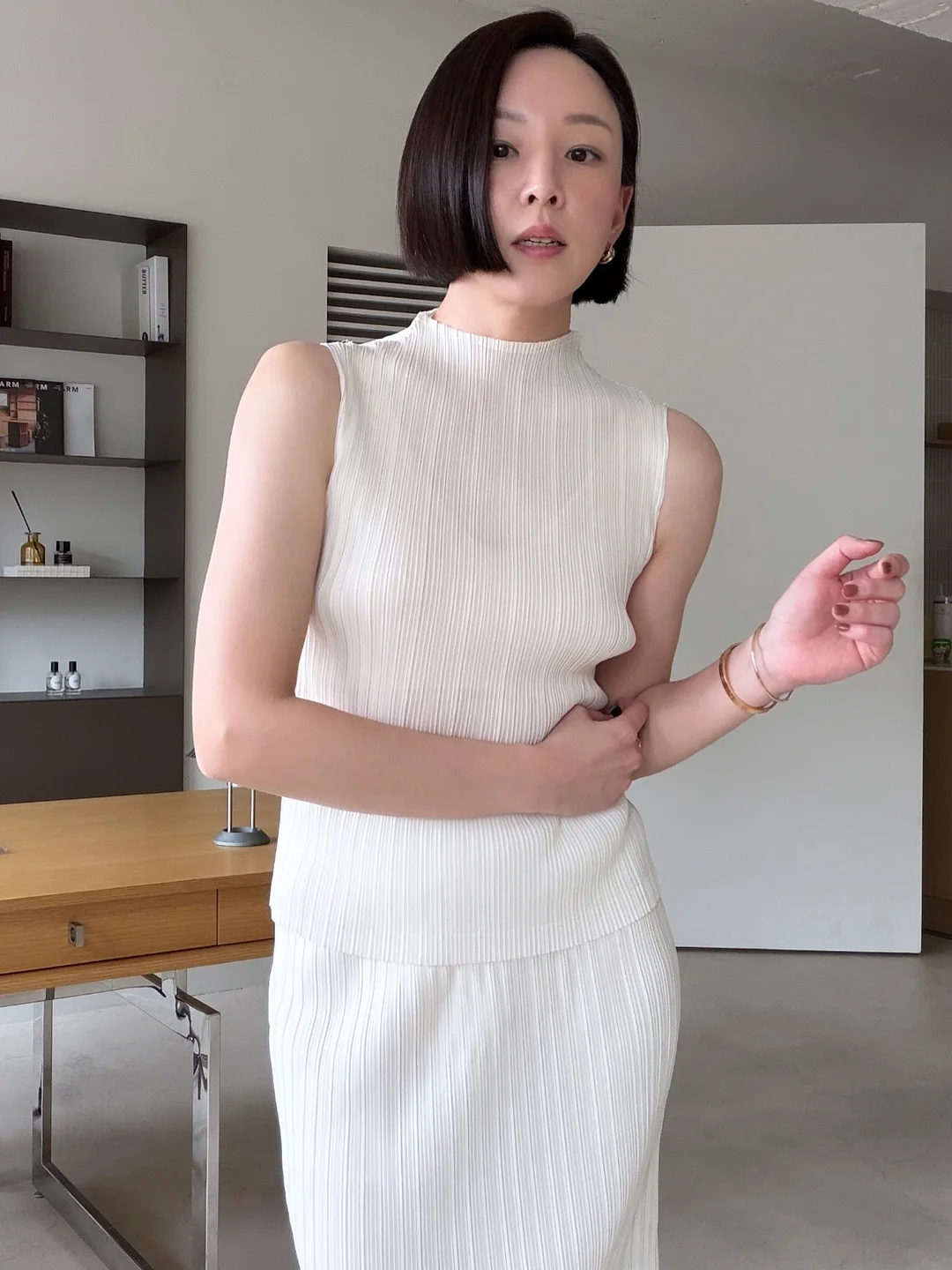 솔리테어 다이아 브레이슬릿 & 링 7
