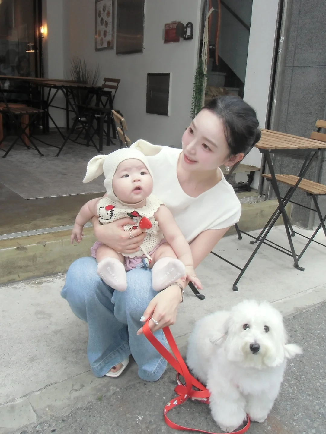레드 스트라이프 팬츠 3
