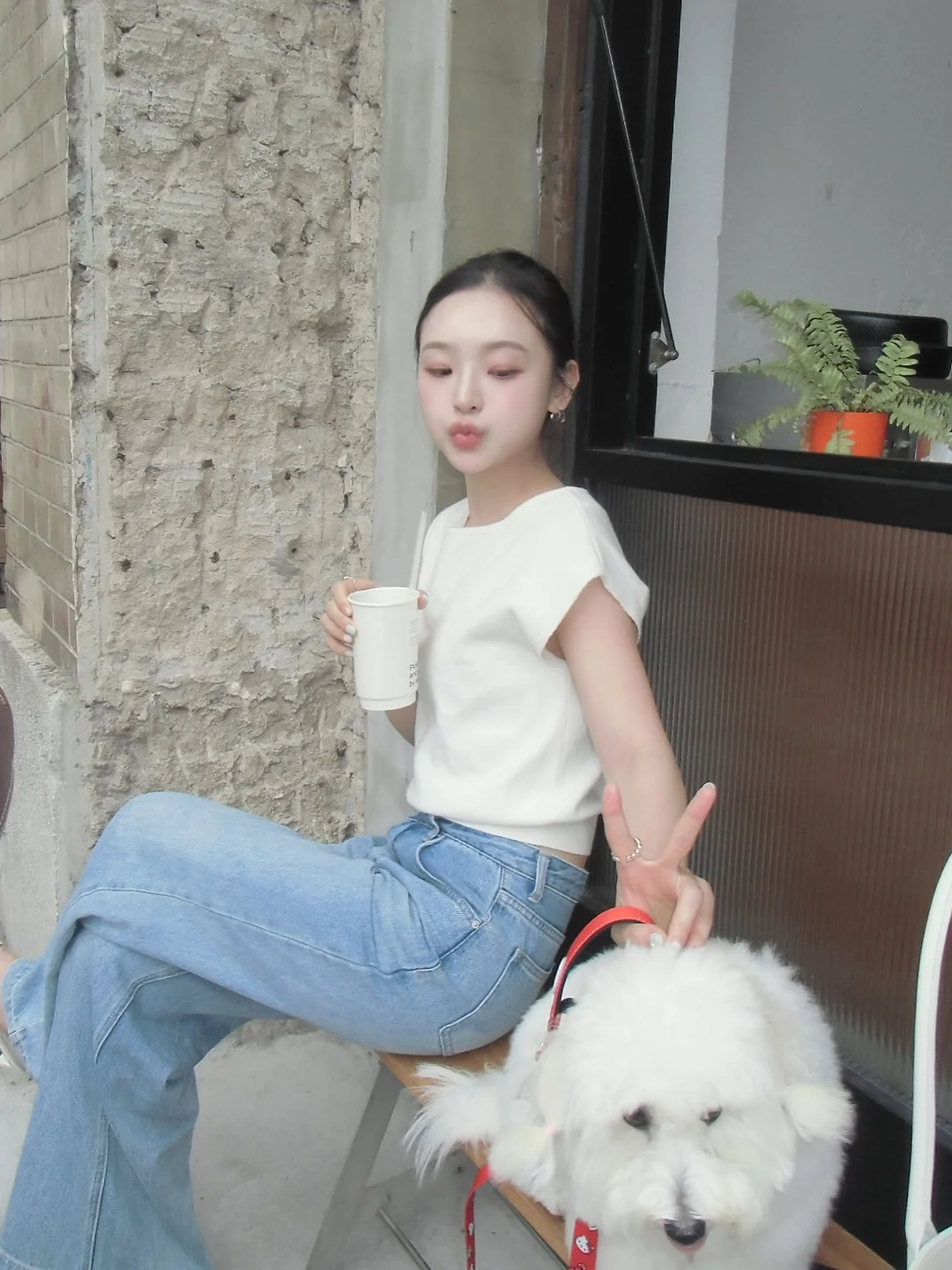 레드 스트라이프 팬츠 5