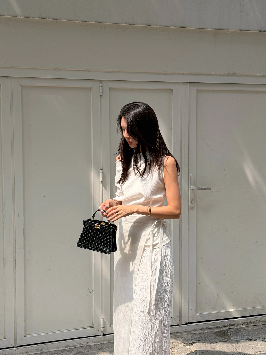 폴로 베이지 코튼 케이블 반팔니트 1