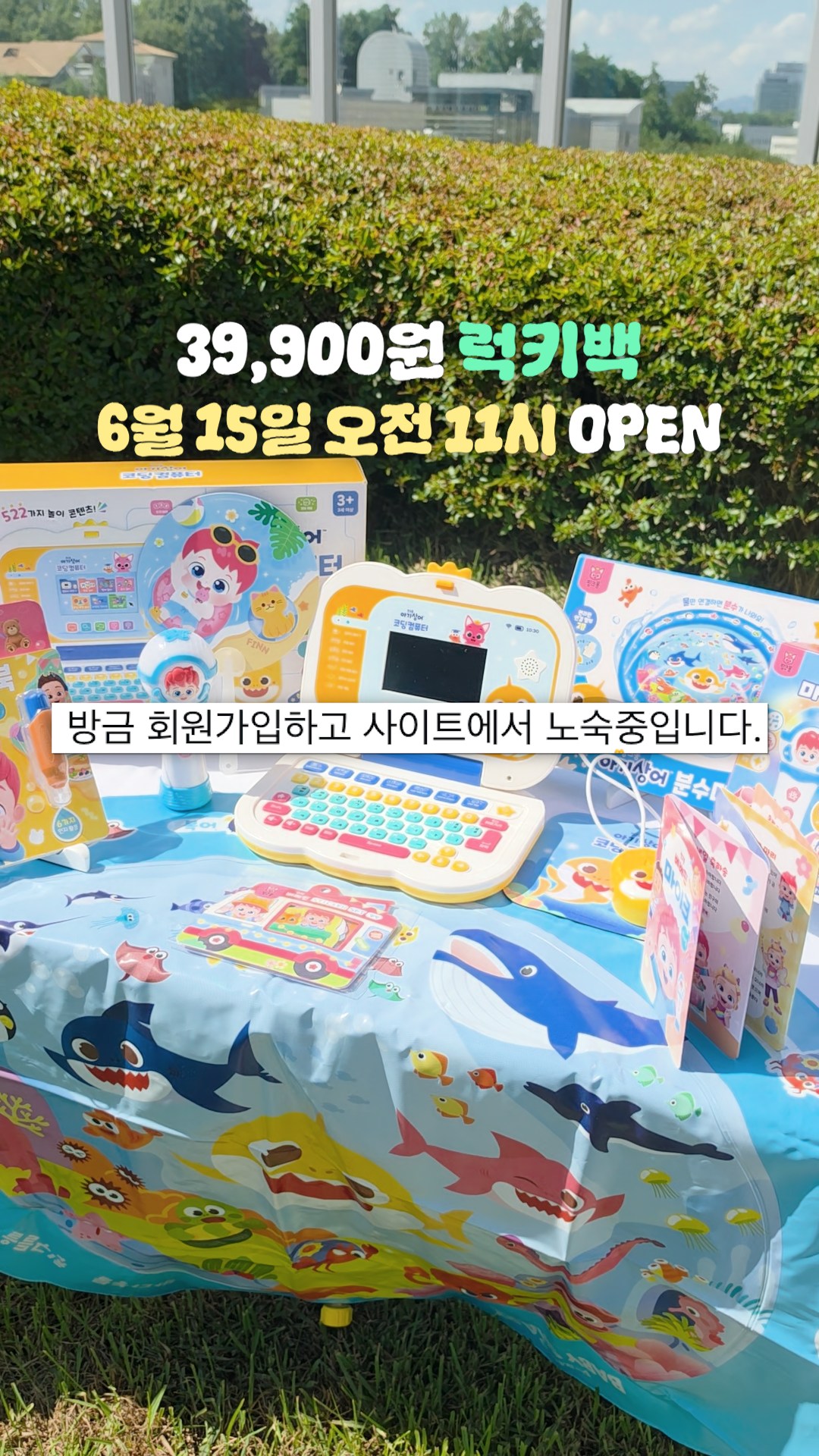 헬로키티 체크 에코백