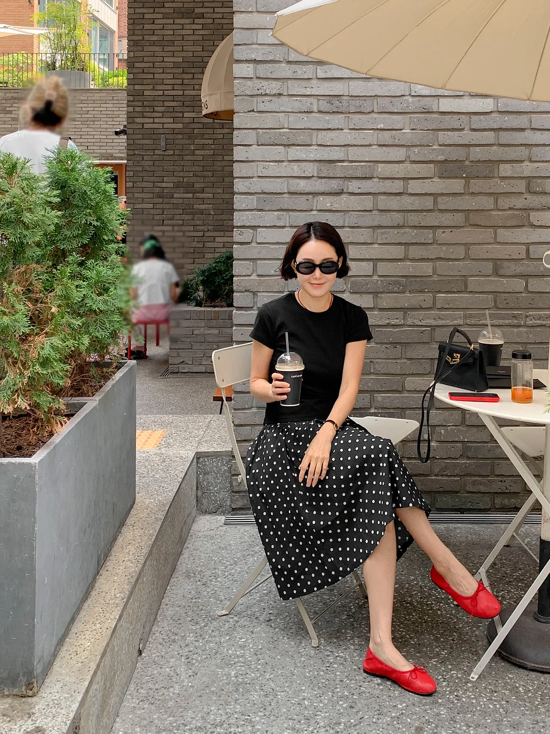 체크리본 파우치 3