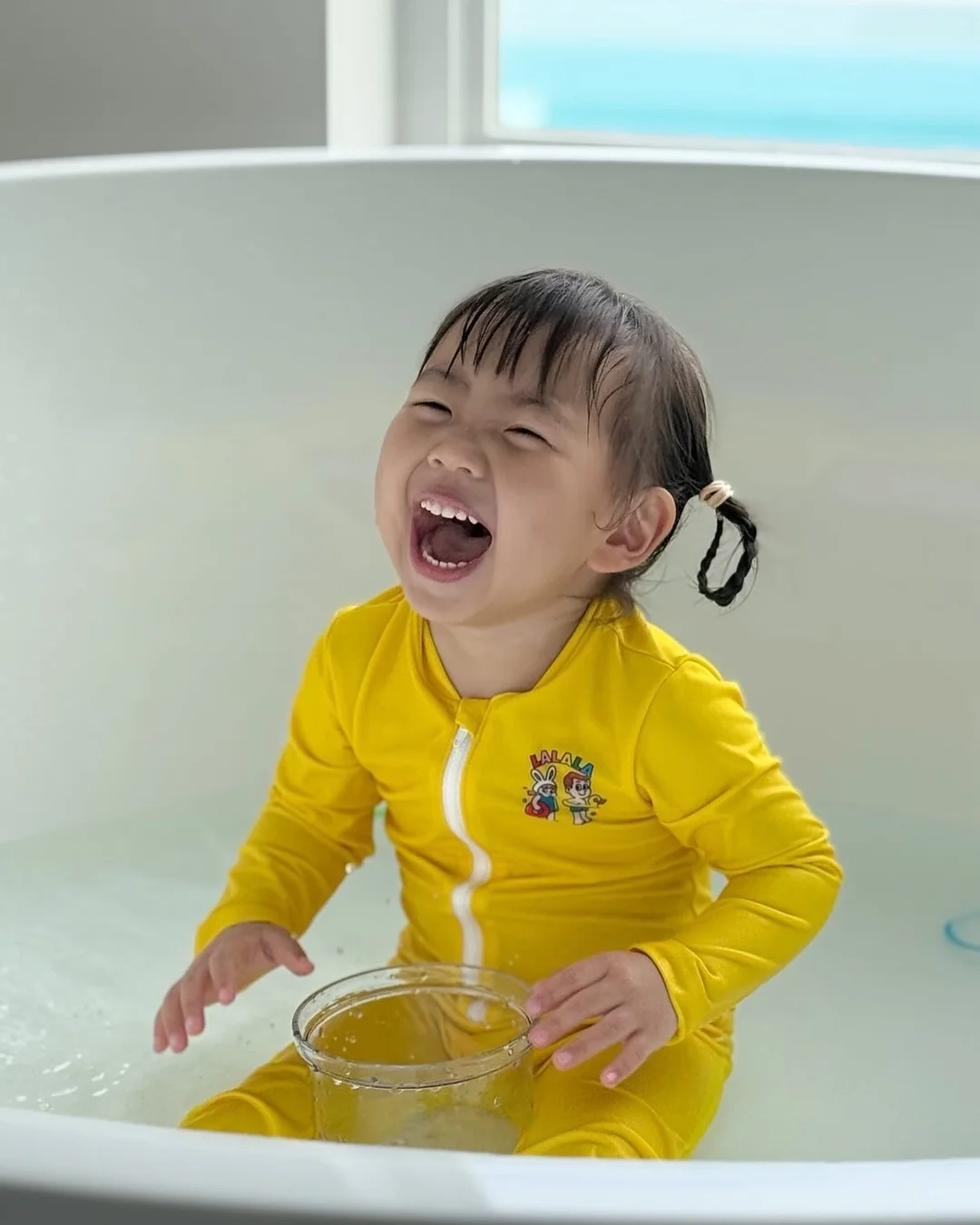 새소 디어 보우 오프숄더 티 핑크 4