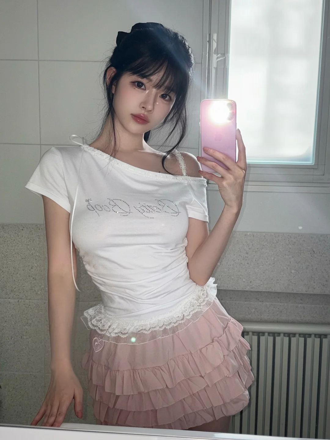 사틴레이스 스커트 3