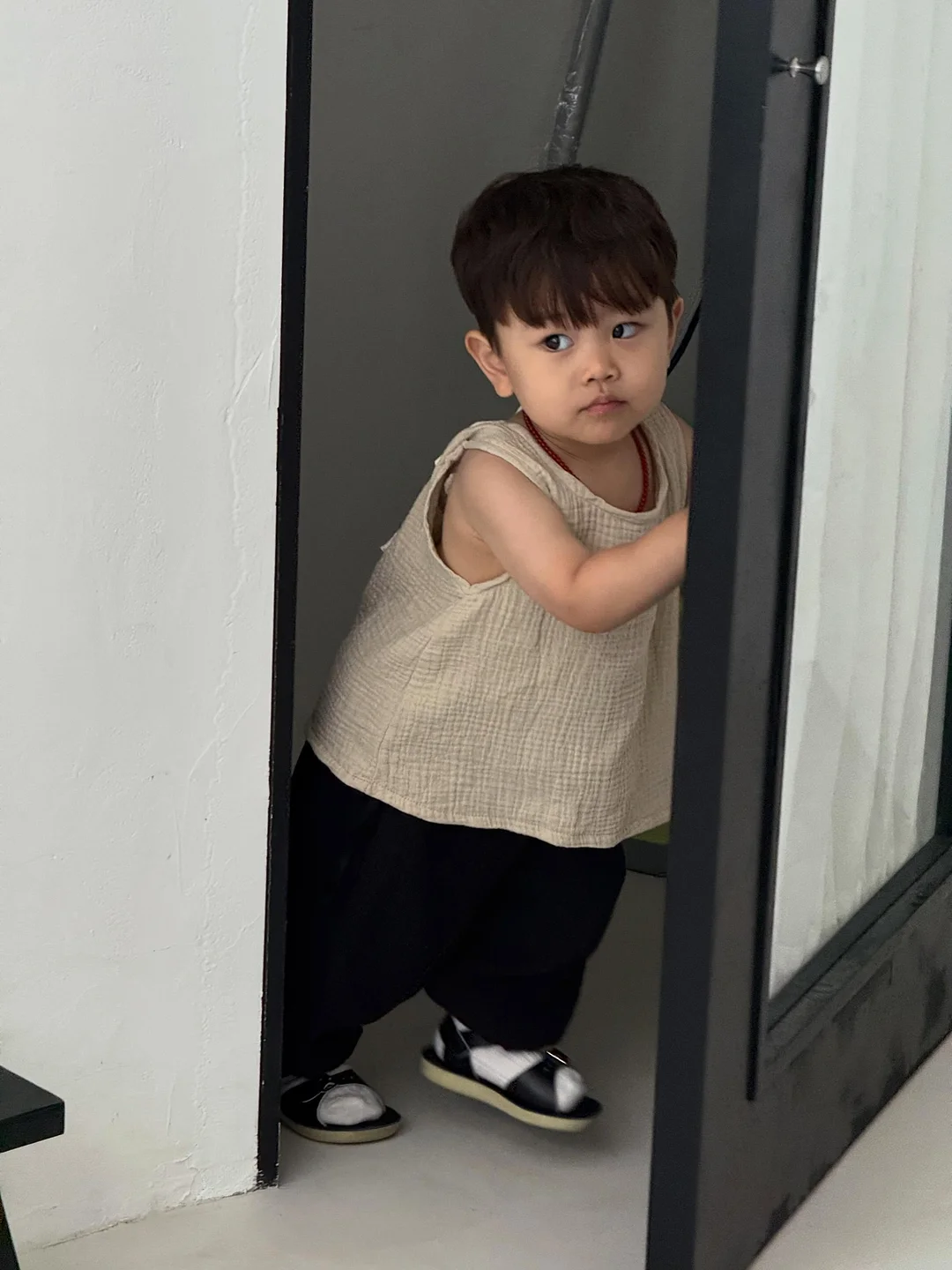 올데이 버튼 단가라 민소매 2
