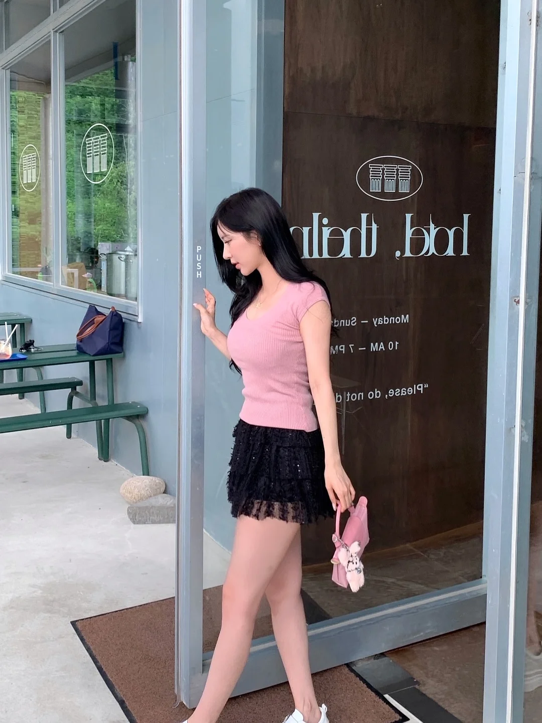 노프 메쉬 슬리브리스 드레스 17