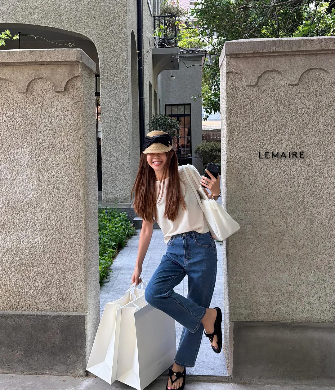 WHITE LINEN SKIRT 11