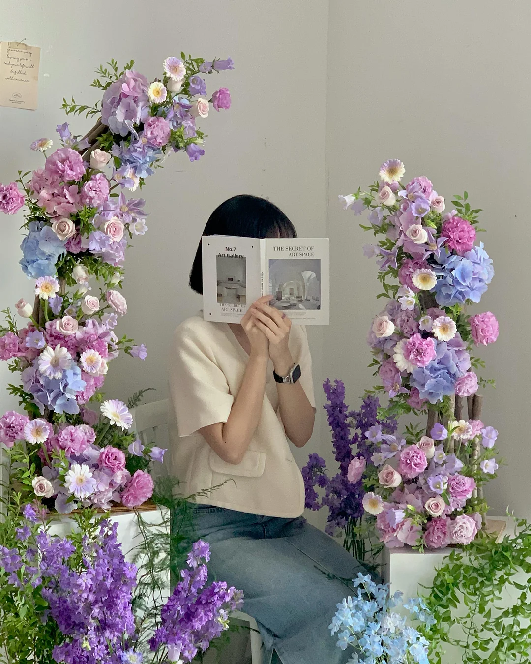봄 풍경 도안 6