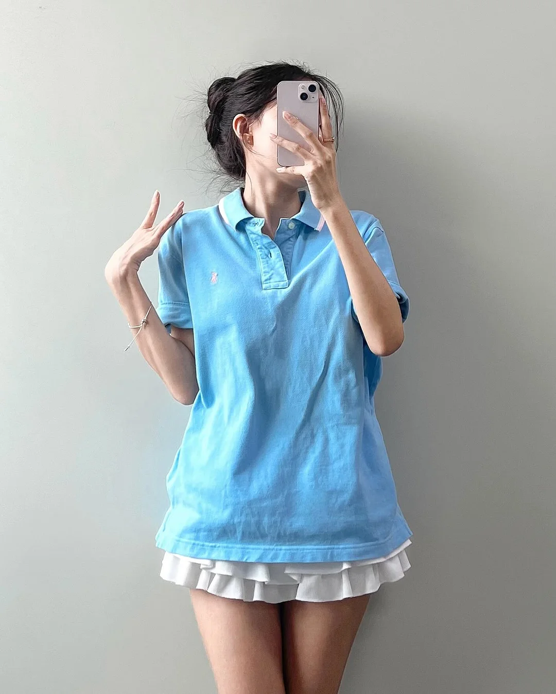 글로시 자켓 레이스 탑 2