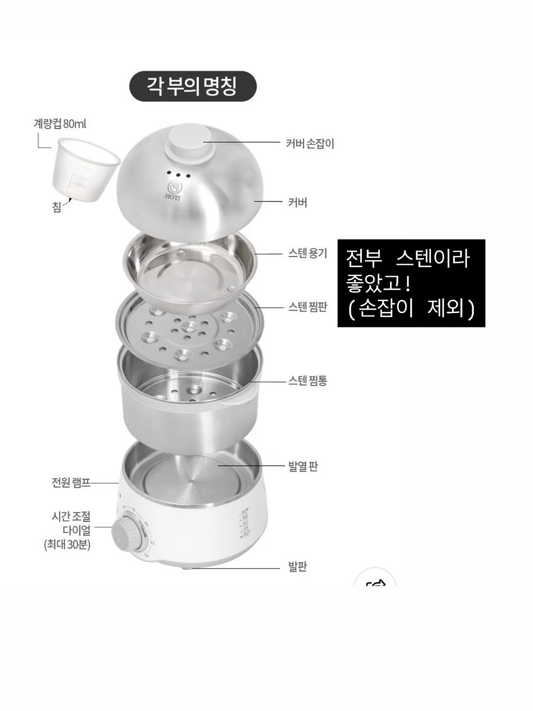 우산 모양 차 거름망 8