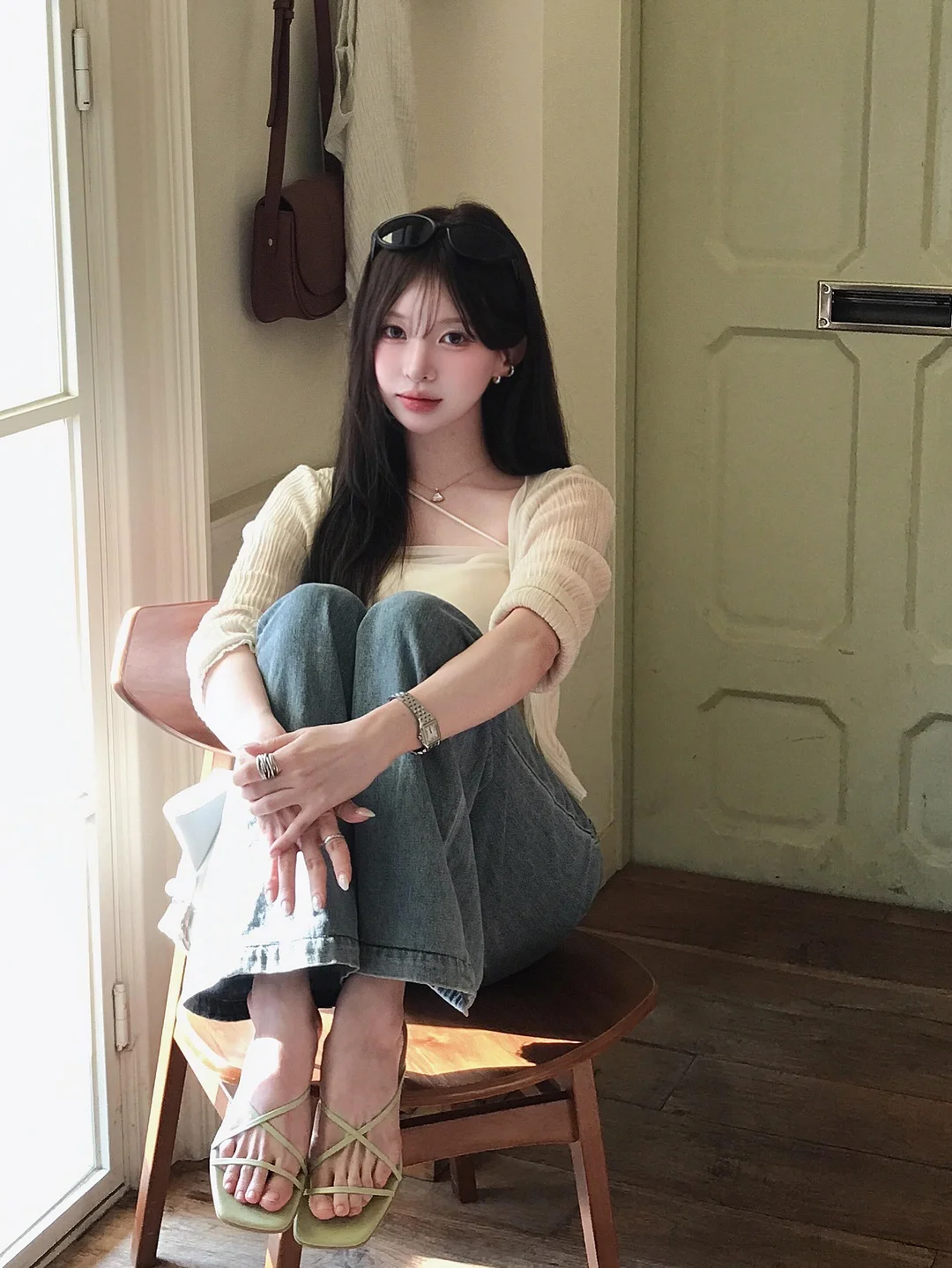 고고싱 절개 벌룬핏 코튼 팬츠 1