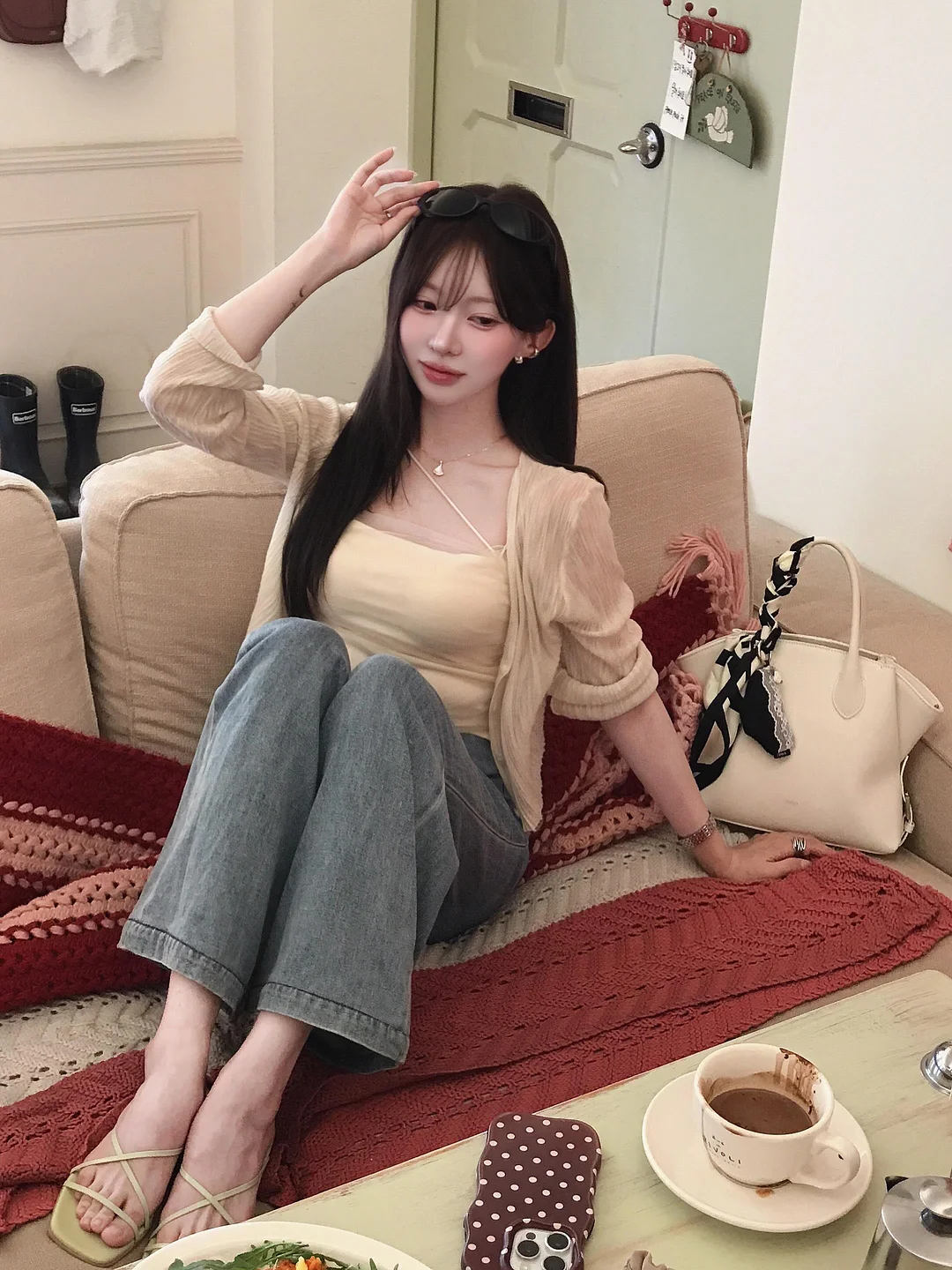 고고싱 절개 벌룬핏 코튼 팬츠 4