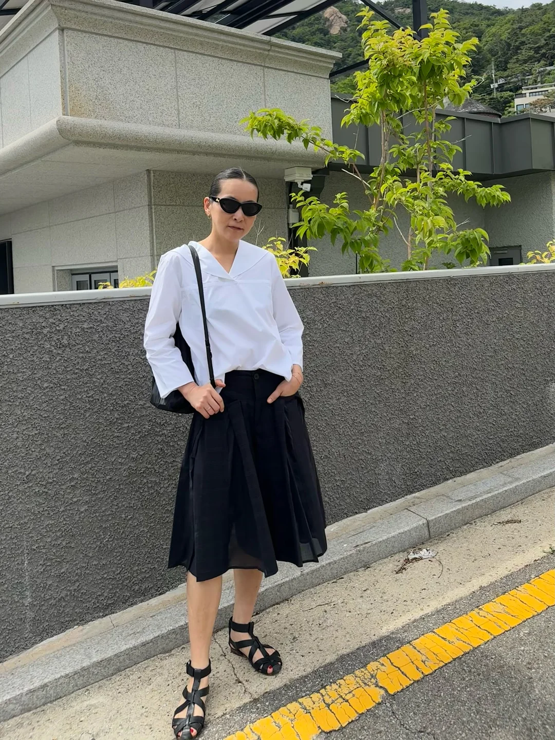 초록잎을 문 뱁새 북마크 도안 1